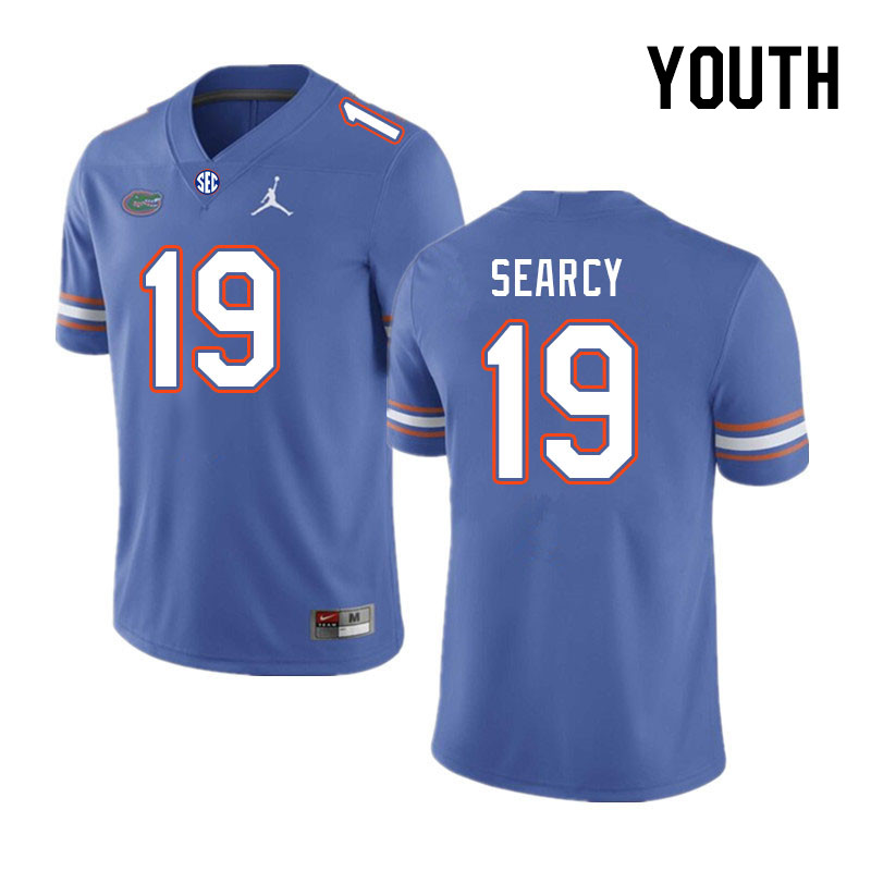 Youth #19 T.J. Searcy Florida Gators College Football Jerseys Stitched-Royal